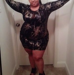 Sexy Faux Snake Skin Dress